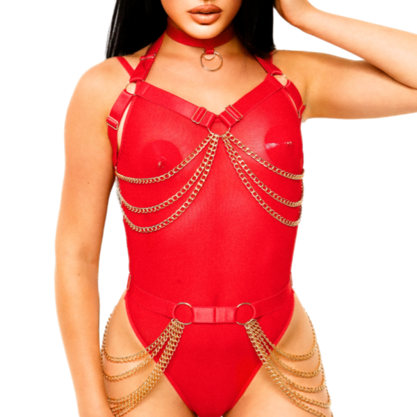 kinky-diva-chain-belt-red