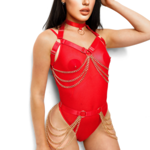 kinky-diva-chain-belt-red